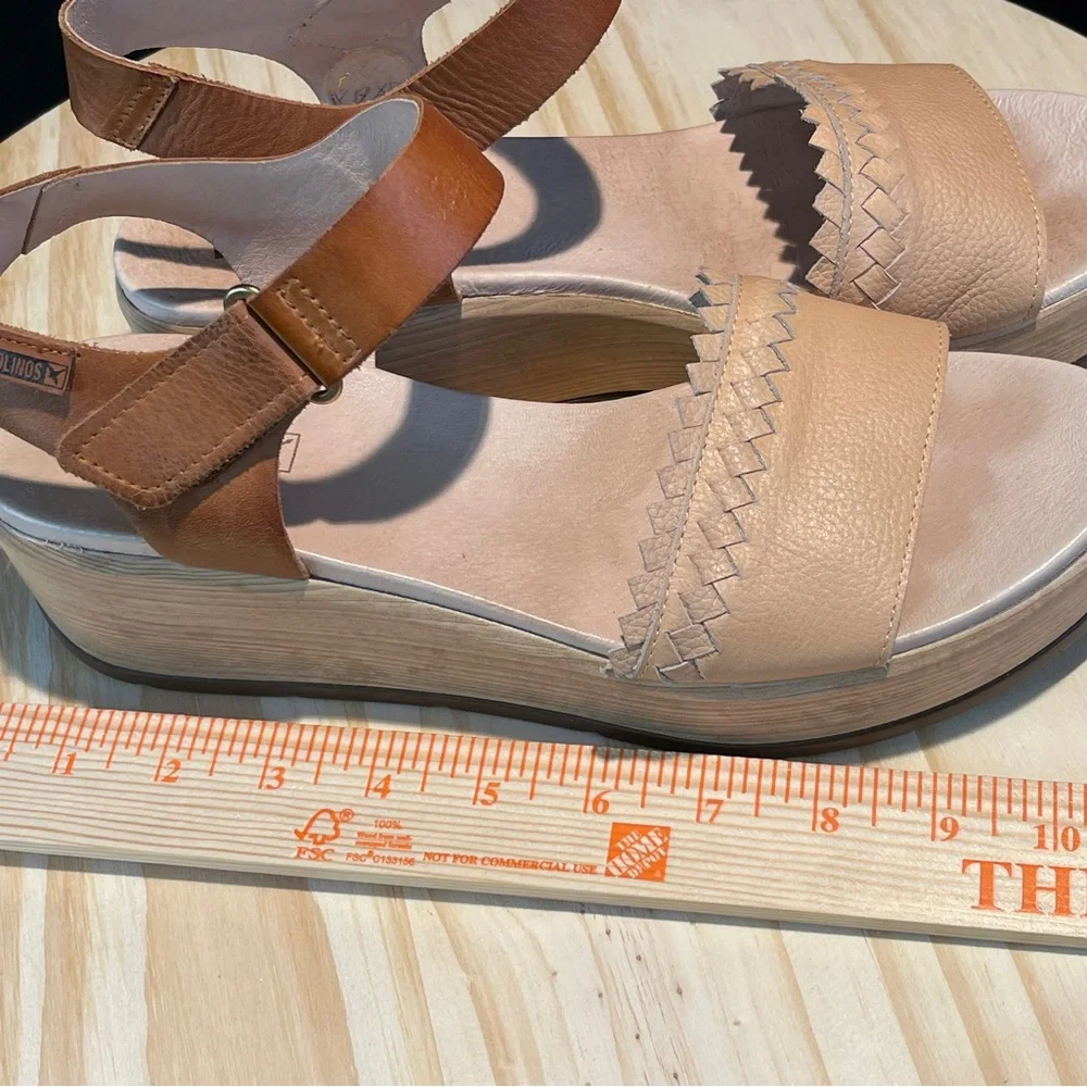 PIKOLINOS woman leather platform sandal US 10 - Picture 7 of 11